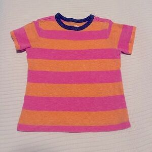 Primary heathered tee in stripe- size 2-3